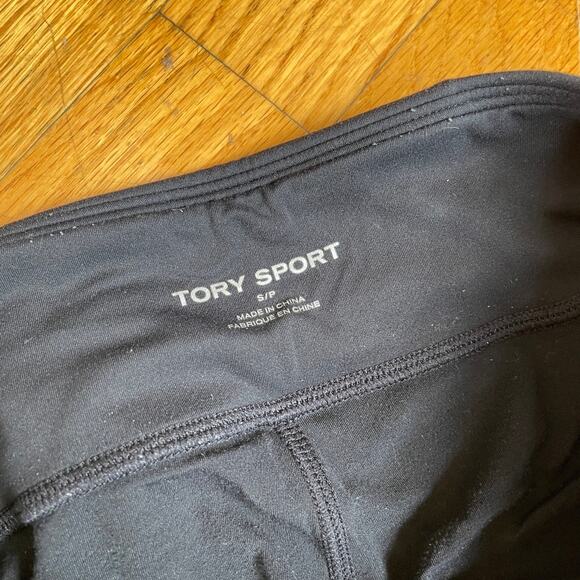 Bundle of 2 Tory Sport High Rise Chevron Weightless Leggings Black & Navy Sz S - Picture 4 of 7